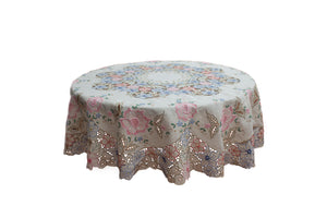 Madeira Embroidered tablecloth, linen