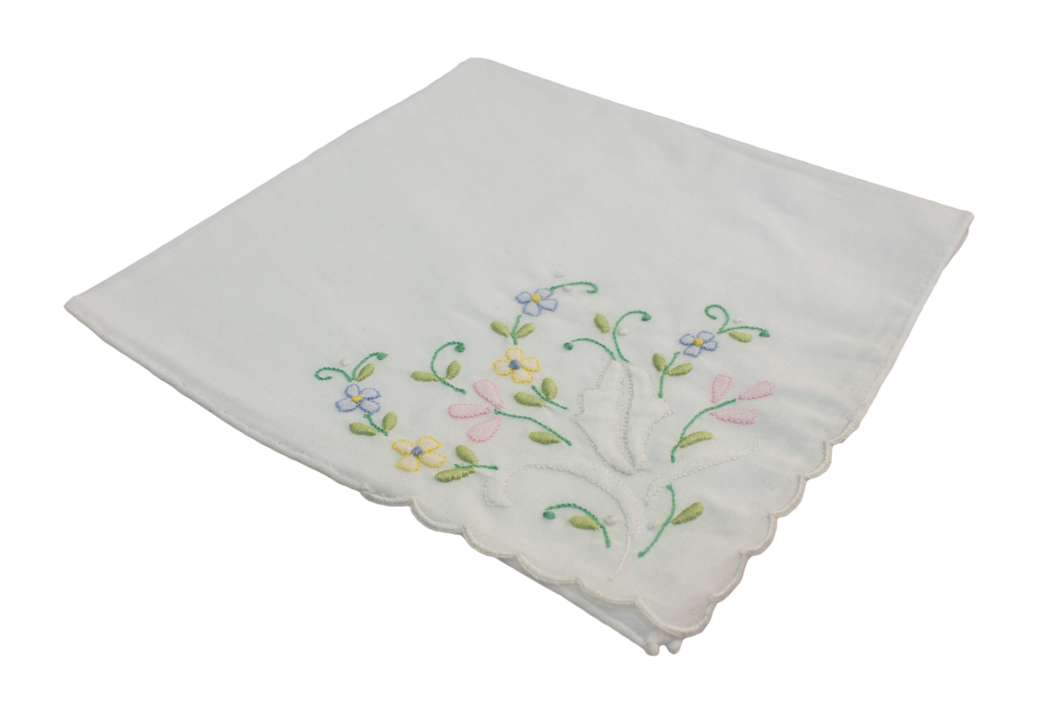 Handmade Madeira embroidery handkerchief
